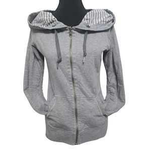 Lululemon Reversible Gray Striped Women's Hoodie